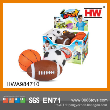 Funny sport toy PU ball set de basketball de football de rugby pu stress ball pour enfant